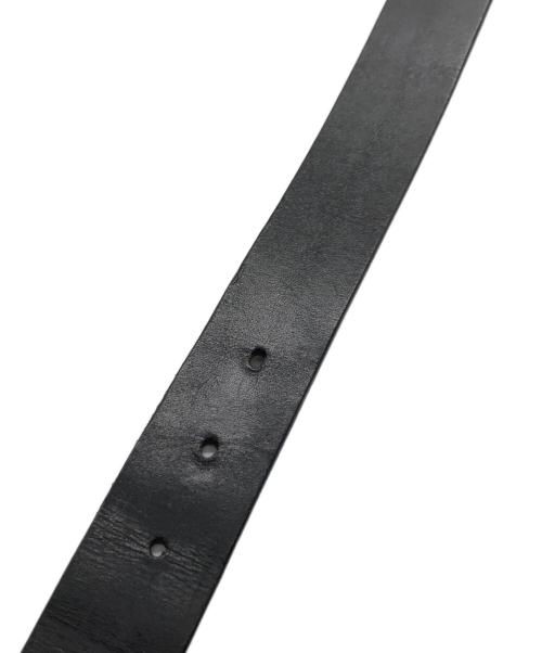 GUCCI（グッチ）GUCCI (グッチ) G-LOGO BUCKLE LETHER BELT／G ロゴバックル レザーベルト ブラックの古着・服飾アイテム