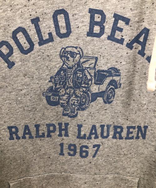POLO RALPH LAUREN（ポロ・ラルフローレン）POLO RALPH LAUREN (ポロ・ラルフローレン) ポロベア プルオーバーパーカー／POLO BEAR PULL OVER PARKA グレー サイズ:Lの古着・服飾アイテム