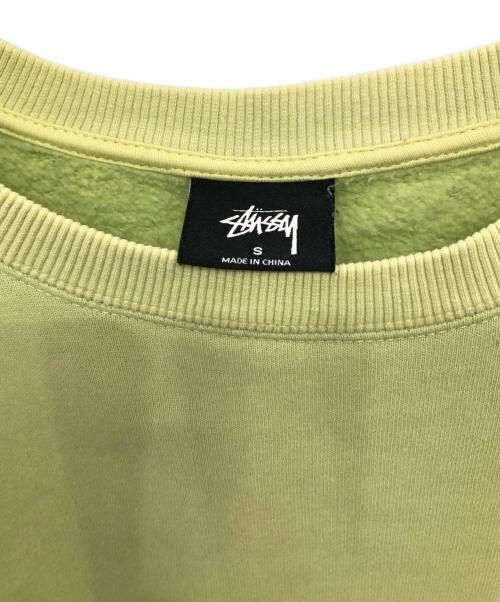 stussy（ステューシー）stussy (ステューシー) クルーネックスウェット／CREW NECK SWEAT グリーン サイズ:Sの古着・服飾アイテム