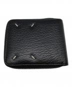 Maison Margielaメゾンマルジェラ）の古着「ラウンドファスナー財布／ROUND FASTENER WALLET」｜ブラック