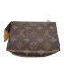LOUIS VUITTON (ルイ ヴィトン) モノグラム・ポシェット トワレット15／MONOGRAM POCHETTE TOILETTE 15 ブラウン：30000円