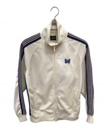 Needles（ニードルズ）の古着「Track Jacket Poly Smooth／トラックジャケット ポリスムース」｜パープル×ホワイト