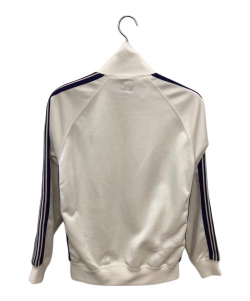 Needles（ニードルズ）Needles (ニードルズ) Track Jacket Poly Smooth／トラックジャケット ポリスムース パープル×ホワイト サイズ:Sの古着・服飾アイテム