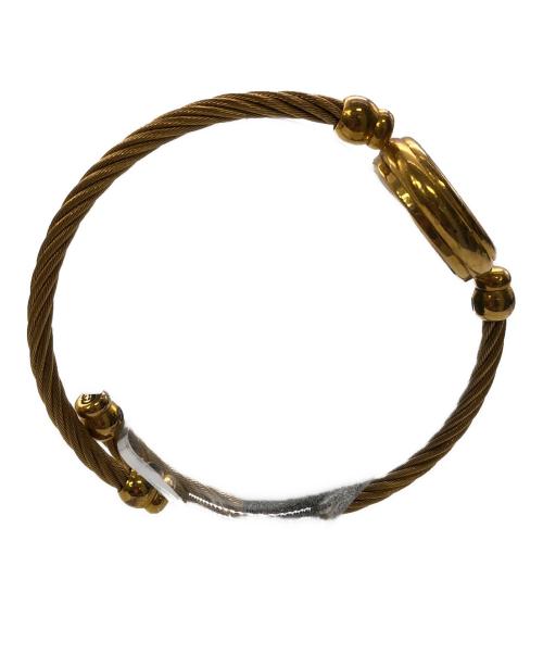 GUCCI（グッチ）GUCCI (グッチ) BANGLE WATCH／バングルウォッチ ブラックの古着・服飾アイテム