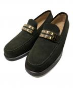 GUCCIグッチ）の古着「SUEDE LOAFER／スエードローファー」｜オリーブ