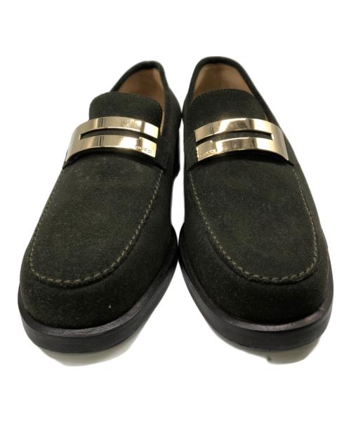 GUCCI（グッチ）GUCCI (グッチ) SUEDE LOAFER／スエードローファー オリーブ サイズ:23.5cmの古着・服飾アイテム
