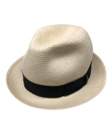 新品未使用タグ付 Borsalino　ペーパ素材　ストローハット　約61センチ 中古・古着通販】BORSALINO (ボルサリーノ) ストローハット／STRAW HAT