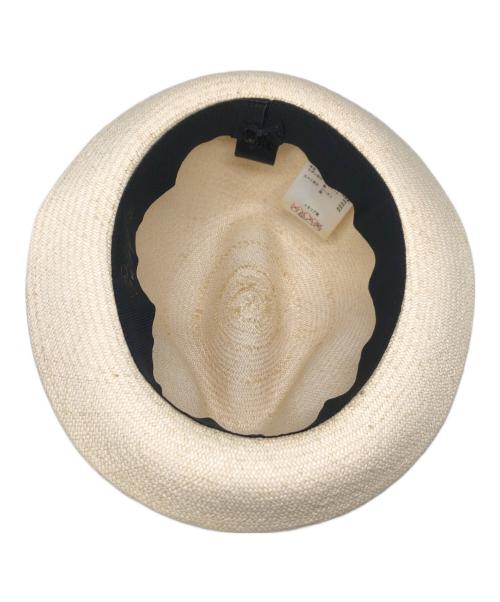 BORSALINO（ボルサリーノ）BORSALINO (ボルサリーノ) ストローハット／STRAW HAT ホワイト サイズ:57cmの古着・服飾アイテム