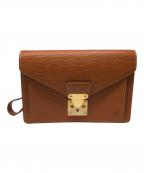 LOUIS VUITTONルイ ヴィトン）の古着「エピ ポシェット セリエ ドラゴンヌ／Epi Pochette Serie Dragon Ne」｜ブラウン