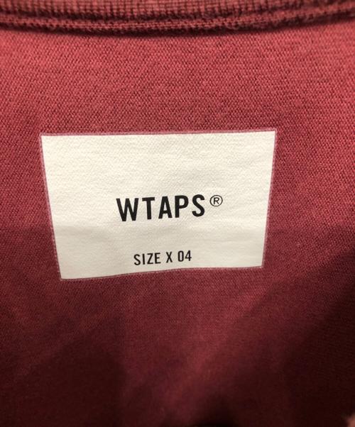 WTAPS（ダブルタップス）WTAPS (ダブルタップス) RACO BRACKETS TEE／ラゴ ブラケッツ T ボルドー サイズ:4の古着・服飾アイテム