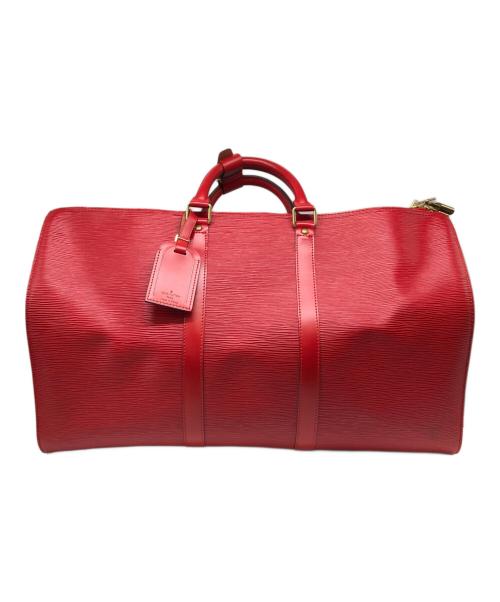 LOUIS VUITTON（ルイ ヴィトン）LOUIS VUITTON (ルイ ヴィトン) エピ キーポル50／EPI KEEPALL 50 レッドの古着・服飾アイテム