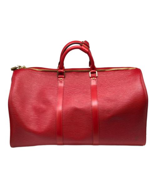 LOUIS VUITTON（ルイ ヴィトン）LOUIS VUITTON (ルイ ヴィトン) エピ キーポル50／EPI KEEPALL 50 レッドの古着・服飾アイテム