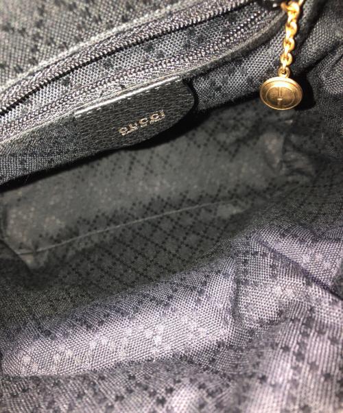 GUCCI（グッチ）GUCCI (グッチ) バンブーミニリュック／BANBOO MINI RUCKSACK ブラックの古着・服飾アイテム