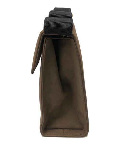 Salvatore Ferragamo（サルヴァトーレ フェラガモ）Salvatore Ferragamo (サルヴァトーレ フェラガモ) VARA RIBBON SUEDE BAG／ヴァラ リボンスエードバッグ ブラウンの古着・服飾アイテム