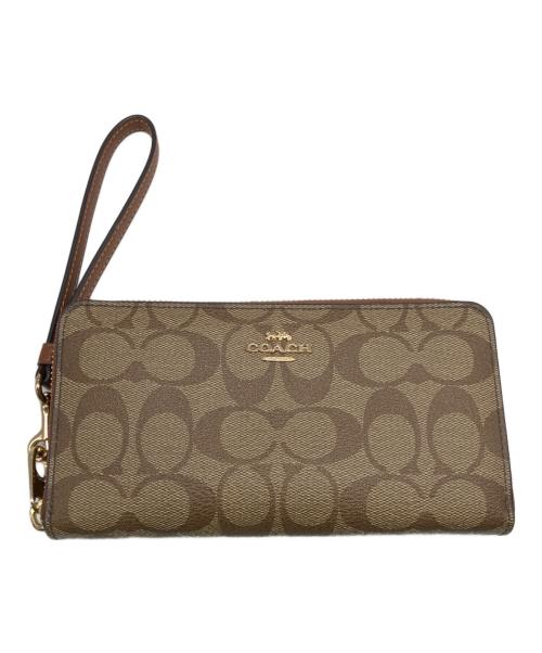 COACH（コーチ）COACH (コーチ) 長財布 ベージュの古着・服飾アイテム