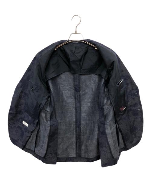 TAGLIATORE（タリアトーレ）TAGLIATORE (タリアトーレ) PINO LERARIO LINEN×COTTON 2B JACKET／ピーノ・レラリオ リネン×コットン 2ボタンジャケット ネイビー サイズ:48の古着・服飾アイテム