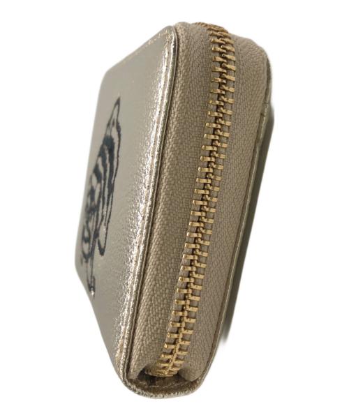 虎屋ういろ（トラヤウイロ）虎屋ういろ (トラヤウイロ) Perche (ペルケ) EAR (イア) ラウンドファスナー財布／ROUND FASTENER WALLET ゴールドの古着・服飾アイテム