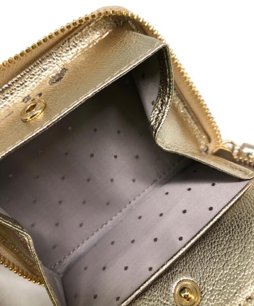 虎屋ういろ（トラヤウイロ）虎屋ういろ (トラヤウイロ) Perche (ペルケ) EAR (イア) ラウンドファスナー財布／ROUND FASTENER WALLET ゴールドの古着・服飾アイテム