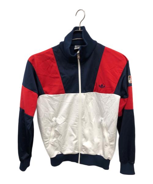 adidas（アディダス）adidas 80's デサント社製 ATP バイオフィックステクノ トラックジャケット／80'S DESCENTE ATP BIO-FIX TECHNO TRACK JACKET サイズ:JASPO 98-6(Oサイズ=XL相当)の古着・服飾アイテム