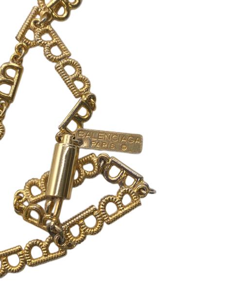 BALENCIAGA（バレンシアガ）BALENCIAGA (バレンシアガ) Bチェーンネックレス／B CHAIN  NECKLACE ゴールドの古着・服飾アイテム
