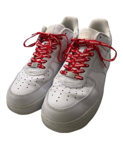 NIKE（ナイキ）NIKE (ナイキ) SUPREME (シュプリーム) AIR FORCR 1 LOW／エアフォースワン ロウ ホワイト サイズ:28cmの古着・服飾アイテム