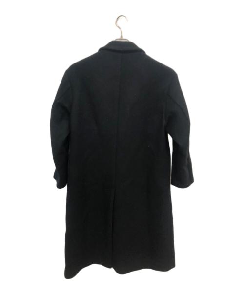 UNITED TOKYO（ユナイテッドトーキョー）UNITED TOKYO (ユナイテッドトーキョー) Tasmania Knit Melton Double Chester Coat／タスマニアニットメルトンダブルチェスターコート ブラック サイズ:SIZE 1の古着・服飾アイテム