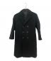 UNITED TOKYO（ユナイテッドトーキョー）の古着「Tasmania Knit Melton Double Chester Coat／タスマニアニットメルトンダブルチェスターコート」｜ブラック