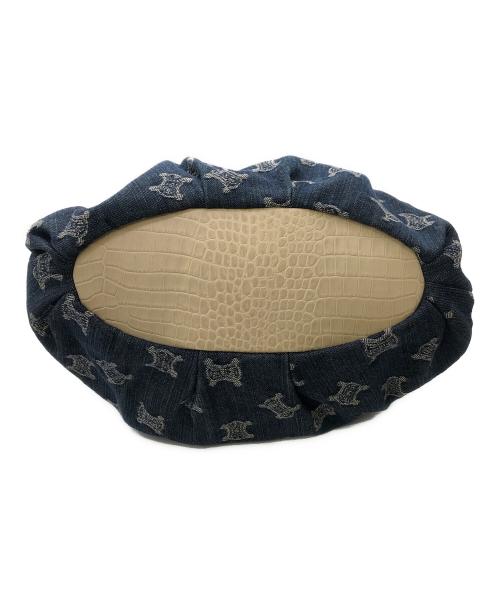 CELINE（セリーヌ）CELINE (セリーヌ) PARIS  MACADAM SHOULDER／パリマカダム ショルダー ブルーの古着・服飾アイテム