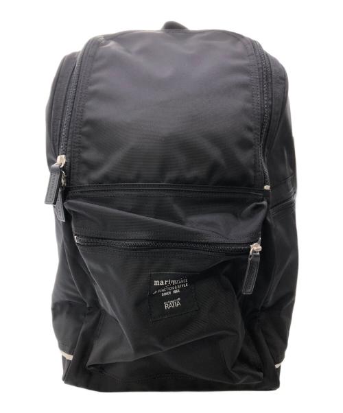 marimekko（マリメッコ）marimekko (マリメッコ) BUDDY RUCKSACK／バディ リュックサック ブラックの古着・服飾アイテム