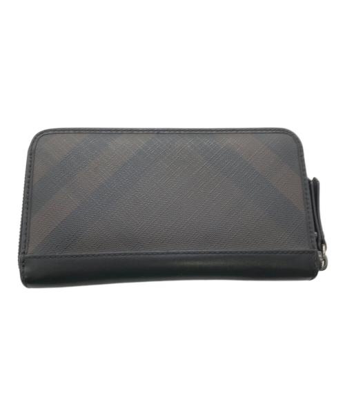 BURBERRY（バーバリー）BURBERRY (バーバリー) ラウンドファスナー財布／ROUND FASTENER WALLET ブラウンの古着・服飾アイテム