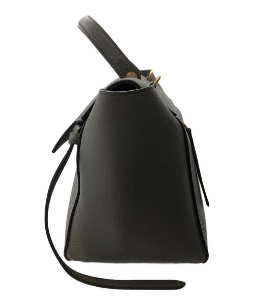 CELINE（セリーヌ）CELINE (セリーヌ) BELT BAG MINI／ベルトバッグ ミニ グレーの古着・服飾アイテム