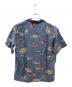 PAPAS ISLAND (パパス アイランド) リネンアロハシャツ／LINEN ALOHA SHIRT ブルー サイズ:48：10000円