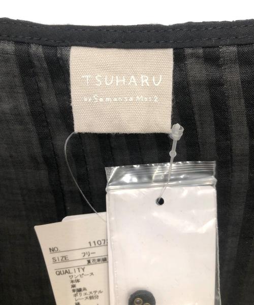 TSUHARU by samansa Mos2（ツハル バイ サマンサモスモス）TSUHARU by samansa Mos2 (ツハル バイ サマンサモスモス) SUMMER FLOWER EMBROIDERY LACE ONE-PIECE／夏花刺繍レースワンピース ブラック サイズ:SIZE FREEの古着・服飾アイテム