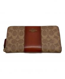 COACH（コーチ）の古着「長財布」｜ブラウン