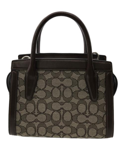 COACH（コーチ）COACH (コーチ) ANDREA CARRY ALL SIGNATURE ２WAY／アンドレア キャリーオール シグネチャー ２ウェイ ブラウンの古着・服飾アイテム