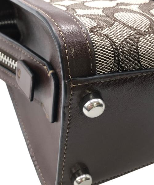 COACH（コーチ）COACH (コーチ) ANDREA CARRY ALL SIGNATURE ２WAY／アンドレア キャリーオール シグネチャー ２ウェイ ブラウンの古着・服飾アイテム