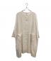 TSUHARU by samansa Mos2（ツハル バイ サマンサモスモス）の古着「麻ウールワイドコート／LINEN WOOL WIDE COAT」｜アイボリー