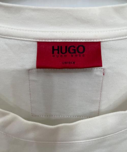 HUGO BOSS（ヒューゴ ボス）HUGO BOSS (ヒューゴ ボス) デヴィット・ボウイ レンチキュラー ショートスリーブTシャツ／DAVID BOWIE LENTICULAR S/S T-SHIRT ホワイト サイズ:XS(UNISEX)の古着・服飾アイテム