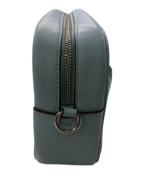 COACH（コーチ）COACH (コーチ) ジェイミー カメラバッグ トロンプルイユプリント／JAMIE CAMERA BAG  TROMPE-L’OEI'L PRINT スカイブルーの古着・服飾アイテム