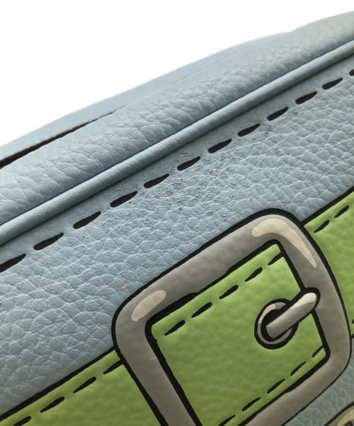 COACH（コーチ）COACH (コーチ) ジェイミー カメラバッグ トロンプルイユプリント／JAMIE CAMERA BAG  TROMPE-L’OEI'L PRINT スカイブルーの古着・服飾アイテム