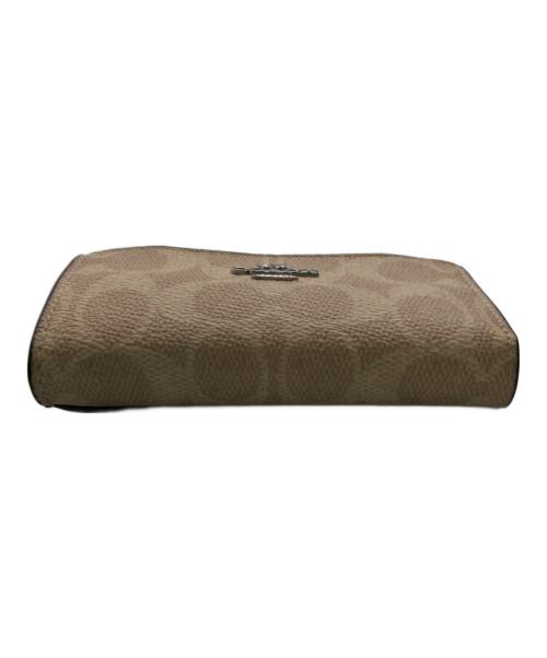 COACH（コーチ）COACH (コーチ) SIGNATURE MULTI FUNCTION CARD CASE／シグネチャーマルチファンクションカードケース ベージュの古着・服飾アイテム