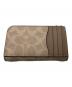 COACH (コーチ) SIGNATURE MULTI FUNCTION CARD CASE／シグネチャーマルチファンクションカードケース ベージュ：10000円