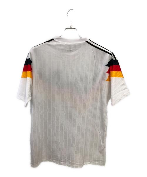adidas（アディダス）adidas (アディダス) 90'S ITALY WORLD CUP GERMANY TEAM GAME SHIRT／90'S イタリアW杯 ドイツ代表ゲームシャツ ホワイト サイズ:2XLの古着・服飾アイテム