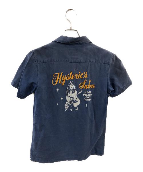 Hysteric Glamour（ヒステリックグラマー）Hysteric Glamour (ヒステリックグラマー) 半袖シャツ ネイビー サイズ:Sの古着・服飾アイテム