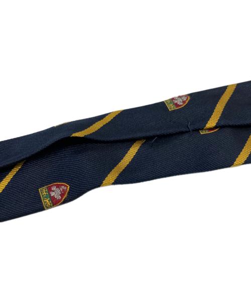 POLO RALPH LAUREN（ポロ・ラルフローレン）POLO RALPH LAUREN (ポロ・ラルフローレン) ネクタイ ネイビー×イエロー サイズ:不明の古着・服飾アイテム
