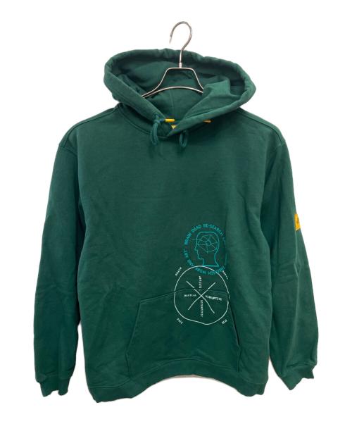 THE NORTH FACE（ザ ノース フェイス）THE NORTH FACE (ザ ノース フェイス) BRAIN DEAD (ブレインデッド) PULL OVER HOODIE／プルオーバーフーディ グリーン サイズ:Lの古着・服飾アイテム