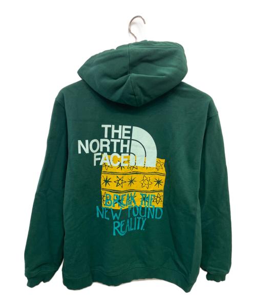 THE NORTH FACE（ザ ノース フェイス）THE NORTH FACE (ザ ノース フェイス) BRAIN DEAD (ブレインデッド) PULL OVER HOODIE／プルオーバーフーディ グリーン サイズ:Lの古着・服飾アイテム