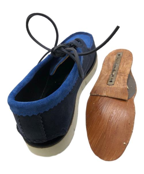 YUKETEN（ユケテン）YUKETEN (ユケテン) nanamica (ナナミカ) Ghillie Moc w/Gloxi Sole／ギリーモック W /グロキシーソール ネイビー サイズ:27の古着・服飾アイテム