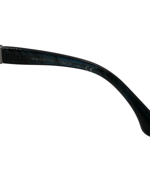 CHANEL（シャネル）CHANEL (シャネル) 5360-Q-A CHAIN TEMPLE WELLINGTON GLASSES／チェーンテンプル ウェリントングラス グリーン×ブラック サイズ:55□18の古着・服飾アイテム