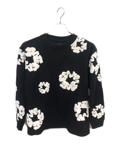 Denim Tears（デニムティアーズ）Denim Tears (デニムティアーズ) Cotton Wreath Long Sleeve T-Shirt／コットンリース ロングスリーブ Tシャツ ブラック サイズ:Ｌの古着・服飾アイテム